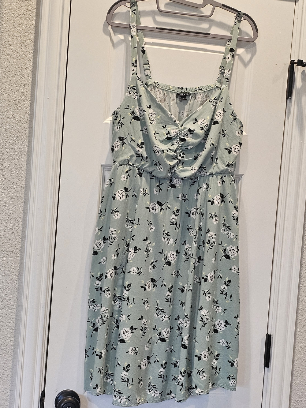 Torrid Mini Floral A-Line Sundress Challis Skater Dress Size 0X (12,L) - Picture 14 of 14